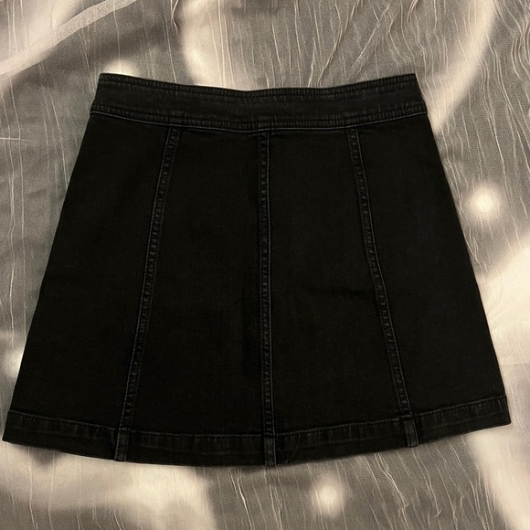 Madewell Stretch Denim A-line Mini Skirt with Patch Pockets Size 00 - Picture 5 of 9